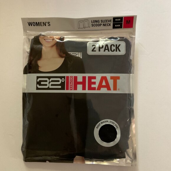 32 DEGREE HEAT Women's 2 Pack Long Sleeve Tops NIP Size M - Picture 7 of 7